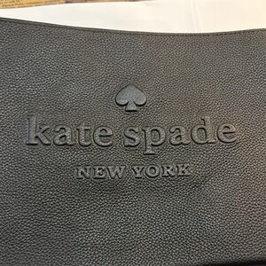 Kate Spade Black Textured Pebbled Zippered Pouch, Never Used
